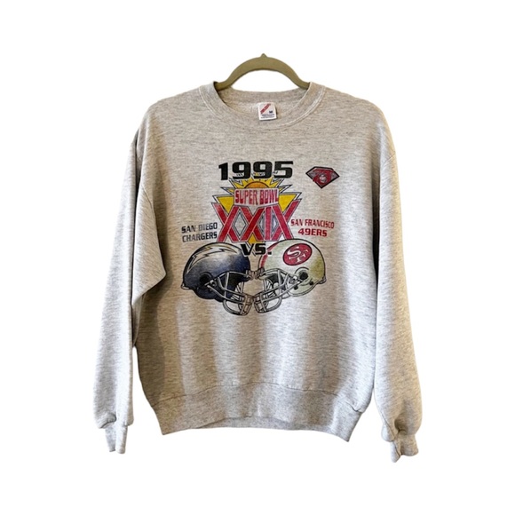 Vintage Other - Vintage 1995 Jerzees Crewneck Super Bowl Sweatshirt Size Medium 50/50 Blend 90s